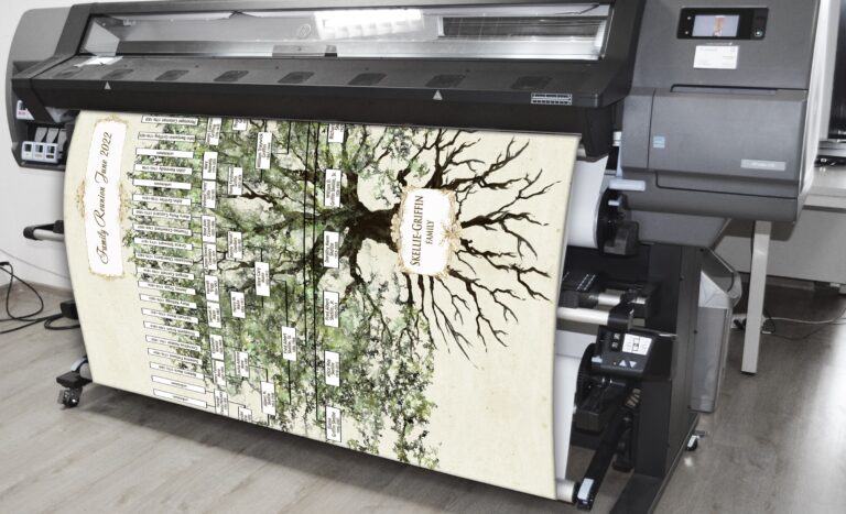 how to print large family tree